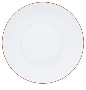 Assiette creuse rouge vermillon - Raynaud